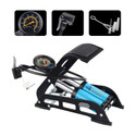 LIRZEG Double Barrel Bike Floor Foot PumpPortable