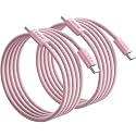 LISEN USB C to USB C Cable, 240W PS/2 Fast Charging Cable (6.6FT+6.6FT)