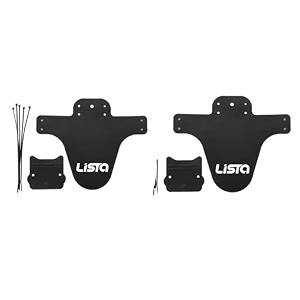 lista effective bike mudguard lightweight front and rear mudguard lightweight black front-back