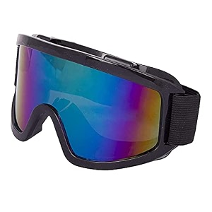 lista motorbike atvdirt bike racing transparent goggles with adjustable strap - black plastic adult motorbike atvdirt bike racing transparent goggles with adjustable strap