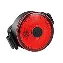 Lista USB Rechargeable Bicycle LED Tail Light, 3 Modes, Waterproof, 240° Visibility, with Micro USB Charging Cable