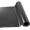 LITA Garage Floor Mat, PVC Flooring Mat Thickened Garage Mats, Heavy Duty Parking Mat Waterproof Nonslip Floor Cover Protector for Car, Trailer, SUV, Basement, Gym (Black) (8 Feet x 64 Feet)