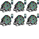 Litake 36 LED Stage Lights,DJ Par Lights Sound Activated,DMX & Remote Controlled LED Uplights for Events Wedding Dance Floor Party DJ Live Show-6 Packs