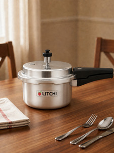 litchi aluminium outerlid 2 l pressure cooker aluminium