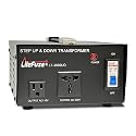 LiteFuze 3000 Watt Step Up/Down Voltage Converter Transformer – Heavy-Duty 110V to 220V & 220V to 110V Power Converter with Universal Outlet, Fully Grounded, CE Certified