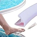 Litenyx 5Meter Water Stopper for Bathroom with Glue Kitchen Slab Sink Platform Threshold Water Dam Barrier Strip Tape for Kitchen Sink Water Retaining Silicone Strip for Bathroom Floor(Transparent)
