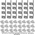 Litever Mounting Kit for LL-017-DS Aluminum Channel, Wall Mount, White