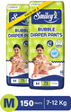 LITEWAVE Smileys M Size Bubble Baby Diaper