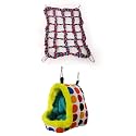 Litewoo Bird Nest Small Animal Hammock Colorful Soft Parrot Bed House