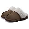 Litfun Fuzzy Memory Foam Slippers for Women Indoor Outdoor House Shoes