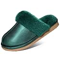 Litfun Fuzzy Slippers for Women Memory Foam Indoor House Shoes