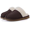 Litfun Fuzzy Memory Foam Slippers for Women Indoor Outdoor House Shoes