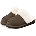 Litfun Fuzzy Memory Foam Slippers for Women Indoor Outdoor House Shoes