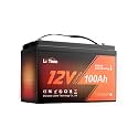 Litime 12V 100Ah Self-Heating LiFePO4 Lithium Battery (Group31), Max. 15000 Deep Cycles Battery, 1280W Load Power Perfect for Trolling Motor, RV, Marine.