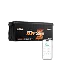 Litime 12V 200Ah LiFePO4 Lithium Deep Cycle Battery Bluetooth, Low-Temp Protection, 2560Wh Energy Max. 1280W Load, Built-in 100A BMS, Up to15000 Cycles, Perfect for RV, Solar Energy Storage