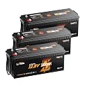 Litime 3Packs 12V 200Ah LiFePO4 Lithium Deep Cycle Battery Bluetooth, Low-Temp Protection, 2560Wh Energy Max. 1280W Load, Up to15000 Cycles, Perfect for RV, Solar Energy Storag