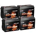 Litime 12V 320Ah Mini LiFePO4 Battery for RV Solar Home Backup-4Pack