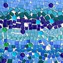 LITMIND 1.1LB Blue Mixed Irregular Crystal Glass Mosaic Tiles for Crafts - Perfect for Mosaic Art Projects, Puzzles, and Home Décor