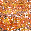 LITMIND 1.1LB Orange Mixed Irregular Crystal Glass Mosaic Tiles for Crafts - Perfect for Mosaic Art Projects, Puzzles, and Home Décor