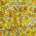 LITMIND 1.1LB Yellow Mixed Irregular Crystal Glass Mosaic Tiles for Crafts - Perfect for Mosaic Art Projects, Puzzles, and Home Décor