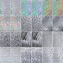 LITMIND 24 Sheets Clear Textured Stained Glass Variety Pack – 6 x 4 Inch Transparent Cathedral Art Glass in Assorted Patterns for Mosaics, Crafts & DIY Projects