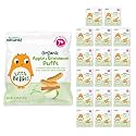 Little Bellies Organic Apple &amp; Cinnamon Puffs Baby Snack 0.42 Ounce (Pack of 108)