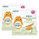 Little Bellies Organic Apple &amp; Cinnamon Puffs Baby Snack (.42 oz Individual Packs), (Pack of 36)