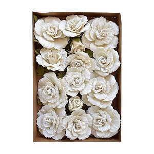 little birdie artificial flowers handmade for craft bonita shabby chic- 20pc  paper flowers for decoration craft  small flowers for craft  flowers for home decoration gift wrappingdiy art craft