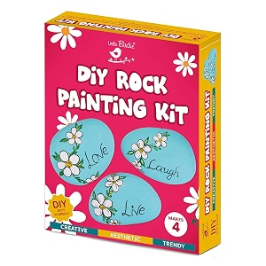 little birdie diy rock painting kit creative art amp craft activity set for learning painting amp fun  ideal gift for girls amp boys  multicolor