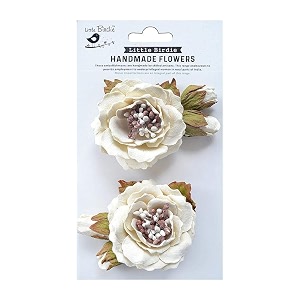 little birdie artificial flowers handmade for craft marika shabby chic- 2pc  paper flowers for decoration craft  small flowers for craft  flowers for home decoration gift wrappingdiy art craft