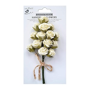 little birdie itsy bitsy- handmade flower charlie shabby chic- 1pc  handmade paper flowers for craftmixed mediacard makingdecoration flowersdiy craft flowerspaper flowers