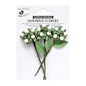 Little Birdie Itsy Bitsy- Handmade Flower Berry Branch Shabby Chic- 3pc | Handmade Paper Flowers for Craft/Mixed Media/Card Making/Decoration Flowers/DIY Craft Flowers/Paper Flowers