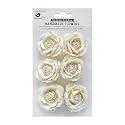 Little Birdie Artificial Flowers Handmade for Craft Ellis Shabby Chic- 6pc | Paper Flowers for Decoration Craft | Small Flowers for Craft | Flowers for Home Decoration, Gift Wrapping,DIY Art Craft