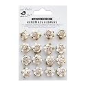 Little Birdie Artificial Flowers Handmade for Craft Clarissa Shabby Chic- 16pc | Paper Flowers for Decoration Craft | Small flowers for Craft | Flowers For Home Decoration, Gift wrapping, ,DIY Art Craft