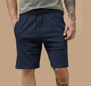 Little brothers Solid Men Dark Blue Regular