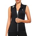 Little Donkey Andy Women's Breathable Cycling Vests full Zip Reflective Sleeveless Jerseys Running Biking Shirts 4 Pockets