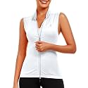 Little Donkey Andy Women's Breathable Cycling Vests full Zip Reflective Sleeveless Jerseys Running Biking Shirts 4 Pockets