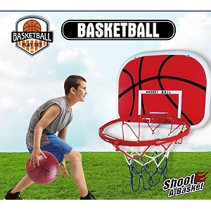 little fingers adjustable basketball hoop set for kids  indoor amp outdoor basketball stand with ball  fun sports toy for toddlers amp children wall basket ball large