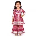 LITTLE GINNIE Girls Kurta Sharara Set 
