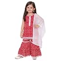 LITTLE GINNIE Girls Kurta Sharara Set 