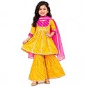 LITTLE GINNIE Girls Kurta Sharara Set 