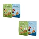 Little Grabs Millet Khakhra Snack Combo – Jowar &amp; Ragi Flavours | Healthy Baked Snack for Kids &amp; Adults | No Maida or Palm Oil | Hand Roasted | Cold-Pressed Sunflower Oil | Pack of 4 x 100g