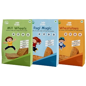 little grabs 3 flavourjowar  ragi  sweet potato khakhra snack 100gm each pack of 3  no palm oil amp maida  hand roasted crispy khakhra for kids amp adults  organic cold-pressed sunflower oil