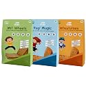 Little Grabs 3 Flavour(Jowar + Ragi + Sweet Potato) Khakhra Snack 100Gm Each (Pack Of 3) | No Palm Oil &amp; Maida | Hand Roasted |Crispy Khakhra For Kids &amp; Adults | Organic Cold-Pressed Sunflower Oil