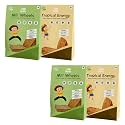 Little Grabs Millet Khakhra Snack Combo – Banana &amp; Jowar Flavours | 100% Natural | No Palm Oil | Hand Roasted | Cold-Pressed Sunflower Oil | Healthy Snack for Kids &amp; Adults | Pack of 4 x 100g