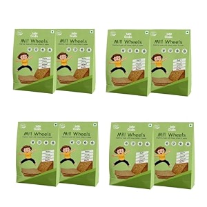 little grabs - jowarbajra amp methi millet khakhra - 100gm each pack of 8 with 12g proteinno palm oil amp maida hand roasted100 natural healthy crispy khakhra39sorganic cold-pressed sunflower oil