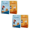 Little Grabs - 2 Flavour(Sweet Potato + Ragi Till) Khakhra snack 100gm Each (Pack Of 4) | 100% Natural | No Palm Oil | Hand Roasted | Khakhra For Kids & Adults | Organic Cold-Pressed Sunflower Oil