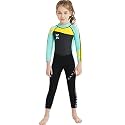 Little Kids Girls Boys UV Protection Swimsuits 2.5mm Neoprene Keep Warm Wetsuit Long Sleeves Diving Suits