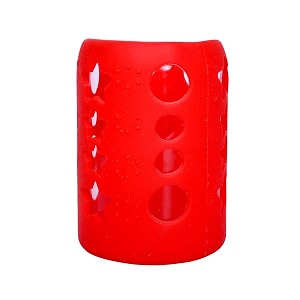 the little lookers baby feeding bottle silicone warmer coversleeve holderinsulated protection for newbornsinfantsbabies red 120 ml