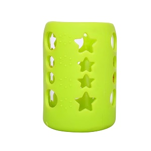 the little lookers baby feeding bottle silicone warmer coversleeve holderinsulated protection for newbornsinfantsbabies pack of 1 green 120 ml